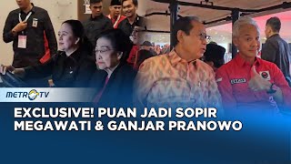 Exclusive! Puan Maharani Supiri Megawati dan Ganjar di Rakernas V PDIP