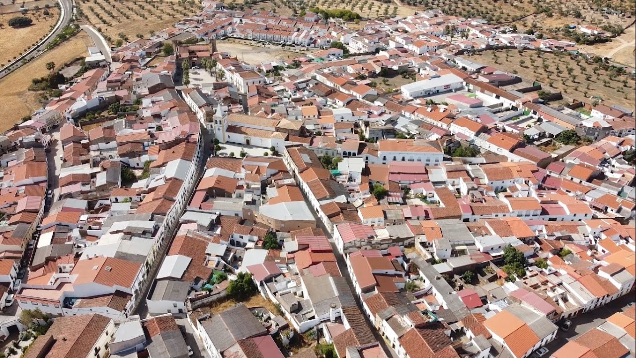 Higuera de Vargas a vista de dron