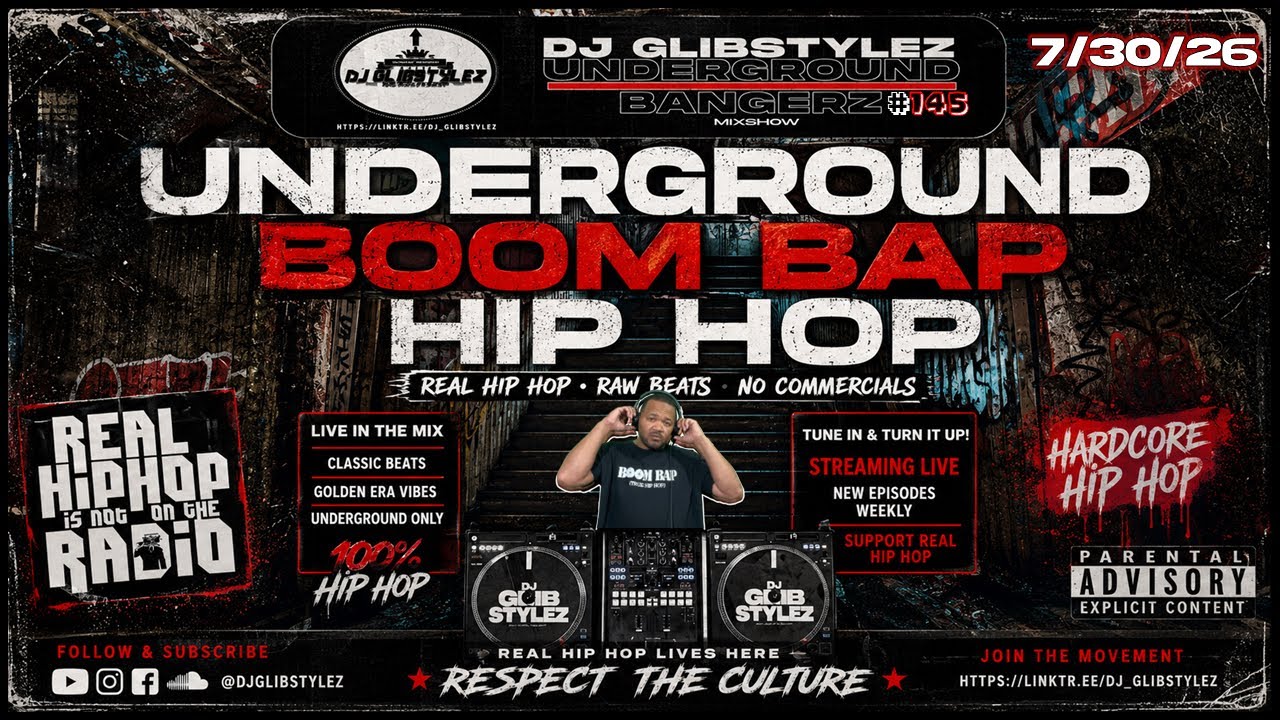 DJ GlibStylez - The Underground Bangerz Hip Hop Mixshow Vol.145