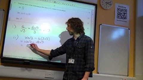 C1 Surds OCR May 2014 q2