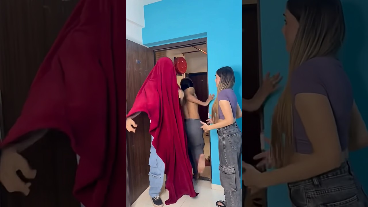 Ladki ne chupke se apne bf ko room se nikala 😜