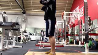 Hang power clean 165lb