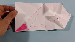 Paper folding to find the measurement of an angle