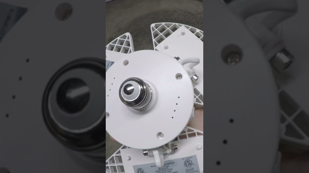 Unbox 3 Panel LED Garage Light 2 Pack From Costco 8 000 Lumens