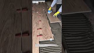 Perfect Floor Tile Leveling System in Action #Flooring #Construction #DIY