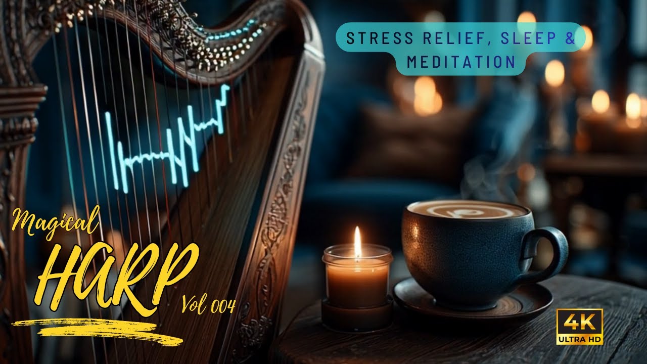 Magical Harp instrumental relaxing music for stress relief, sleep & meditation | vol 004
