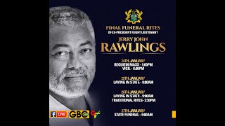 Final Funeral Rites Of Ex-President F.L. Jerry John Rawlings (laying In State).
