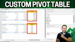 Create a New Custom Pivot Table Column in Excel | Subtraction Between Columns, Addition, Multipli...