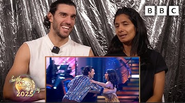 Balvinder Sopal and Julian Caillon react to their first EVER dance! ✨ BBC Strictly 2025