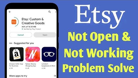 How to Etsy Seller App Not Open Not Working Problem Solve on Google Play Store & Ios