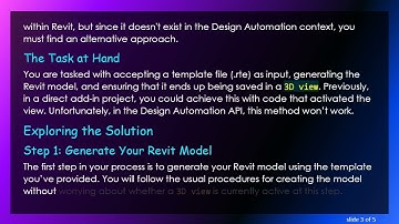 How to Activate 3D View and Save the Revit Model in Design Automation API for Revit