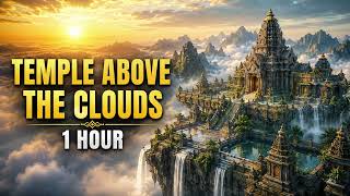 Floating Temple Above the Clouds ☁️ Peaceful Meditation & Sleep Ambience | 1 Hour