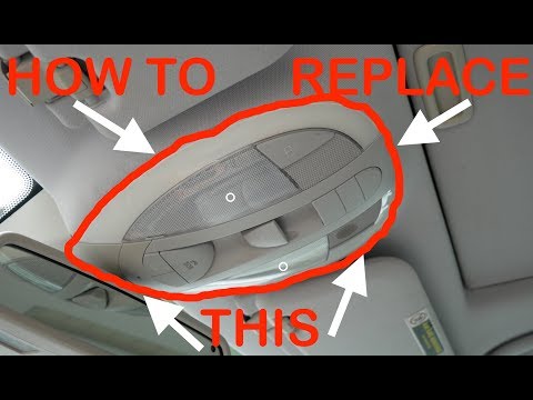 How To Replace front dome light bulb on Mercedes w211 e350