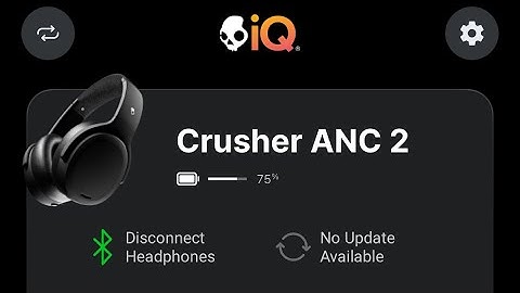 How to turn on noise cancelling mode on Skullcandy Crusher ANC 2 headphones app