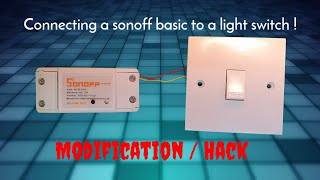 기존 전등 스위치와 작동하도록 Sonoff Basic 수정 #ElectronicsCreators