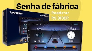 Roadstar RS-918BR MP5 multimedia player, factory password to add logo.