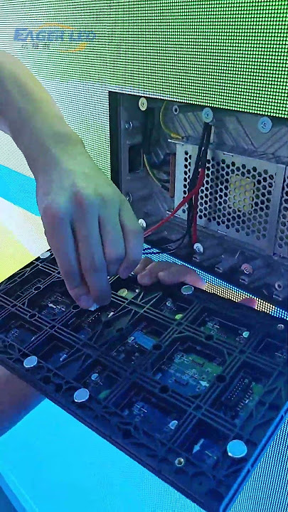 We repaired the LED screen module!#ledvideowall #eagerled #ledwall #ledmodule #ledbillboard