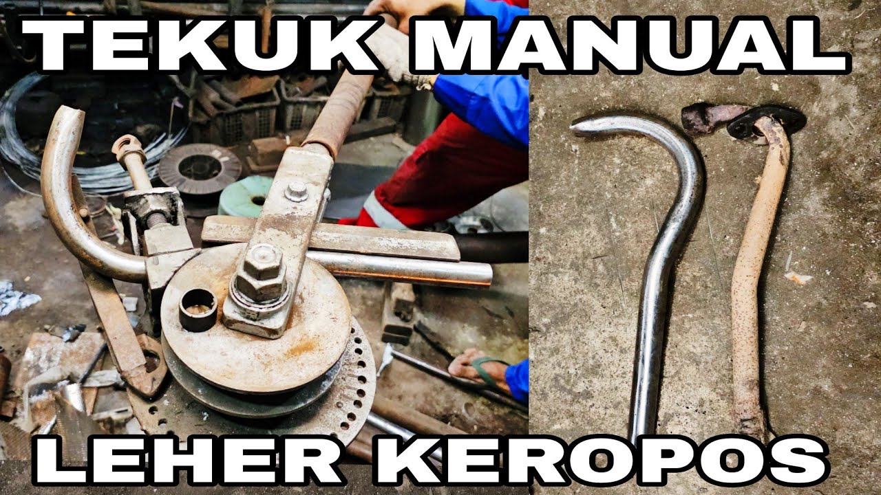 BENDING MANUAL PIPA BESI LEHER KNALPOT HONDA SUPRA X 125 DI GANTI KARENA KEROPOS KOROSI DAN KARAT