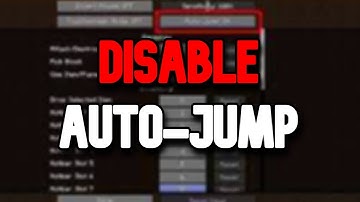 How to Disable Auto-Jump in Minecraft