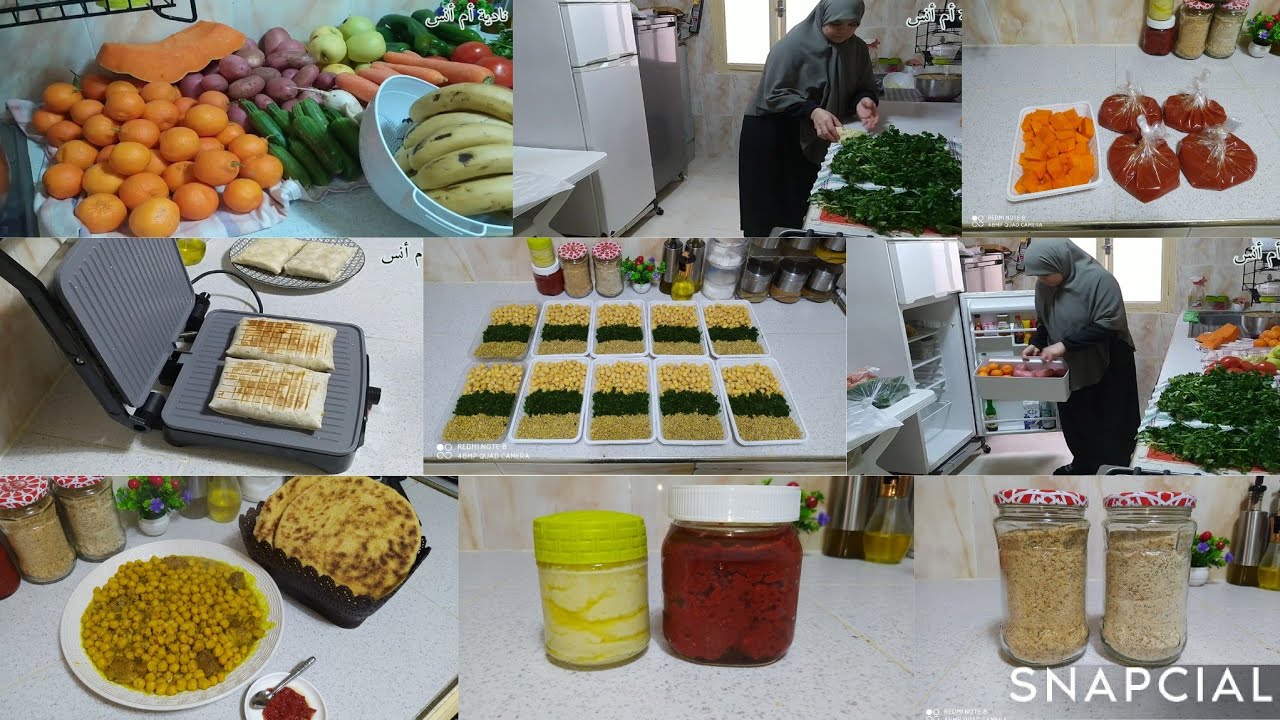 تحضيرات رمضان لي ضروريمنها👌كتنفعك في شهيوات وتنقص عليك كثرة الوقوف في الكوزينة✅غداءالحمص بالحم كيجي😋