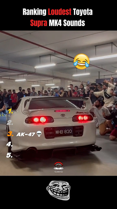 Ranking Loudest Toyota Supra MK4 Sounds π₯π