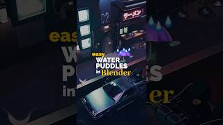 Easy water puddles in Blender