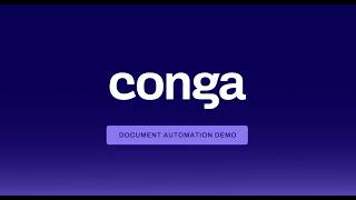Conga Document Automation Demo