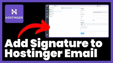 How to add Signature to Hostinger Email