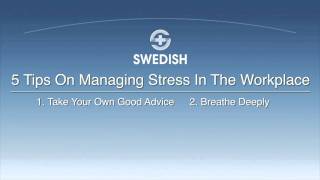 How to Reduce Stress in the Workplace