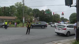 Neighbors near Mt. Tabor High School come together to pray