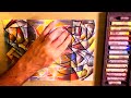 Inspirational &amp; Modern Fun Abstract Painting In Soft Pastel - REMBRANDT | 3 Art Ideas Demonstration