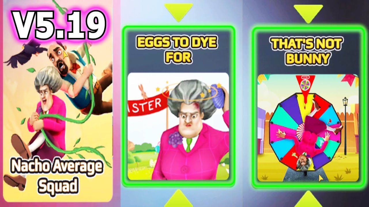 Scary Teacher 3D 5.19 New Update Egg To Dye For, That's not Bunny