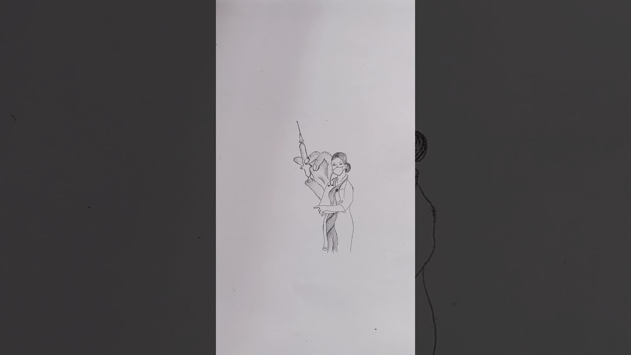 how to draw fight against coronavirus with vaccine/let's kill corona virus drawing🦠💉😷