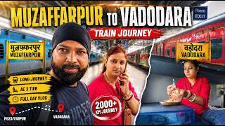 Muzaffarpur to vadodara 37 Hours travel by Train 🚊#couplevlog ##couplevideo 