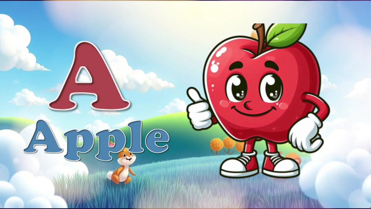 ABC Song for Kids | A is for Apple 🍎 | Fun Alphabet Song with Bright ...