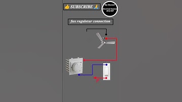 Fan regulator connection || How to fan regulator connection | Ceiling fan speed control #fan #shorts