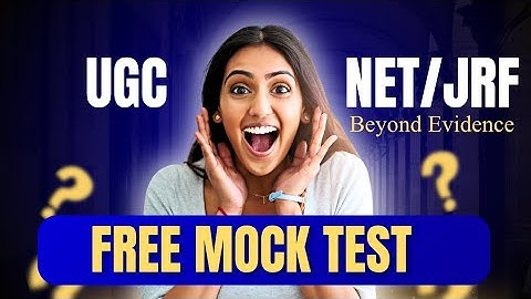 FREE UGC NET/JRF Forensic Science Test Series 2025