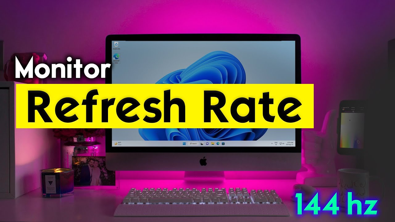[Quick] How to Change Monitor Refresh Rate in Windows 10 and 11 | hindi ...