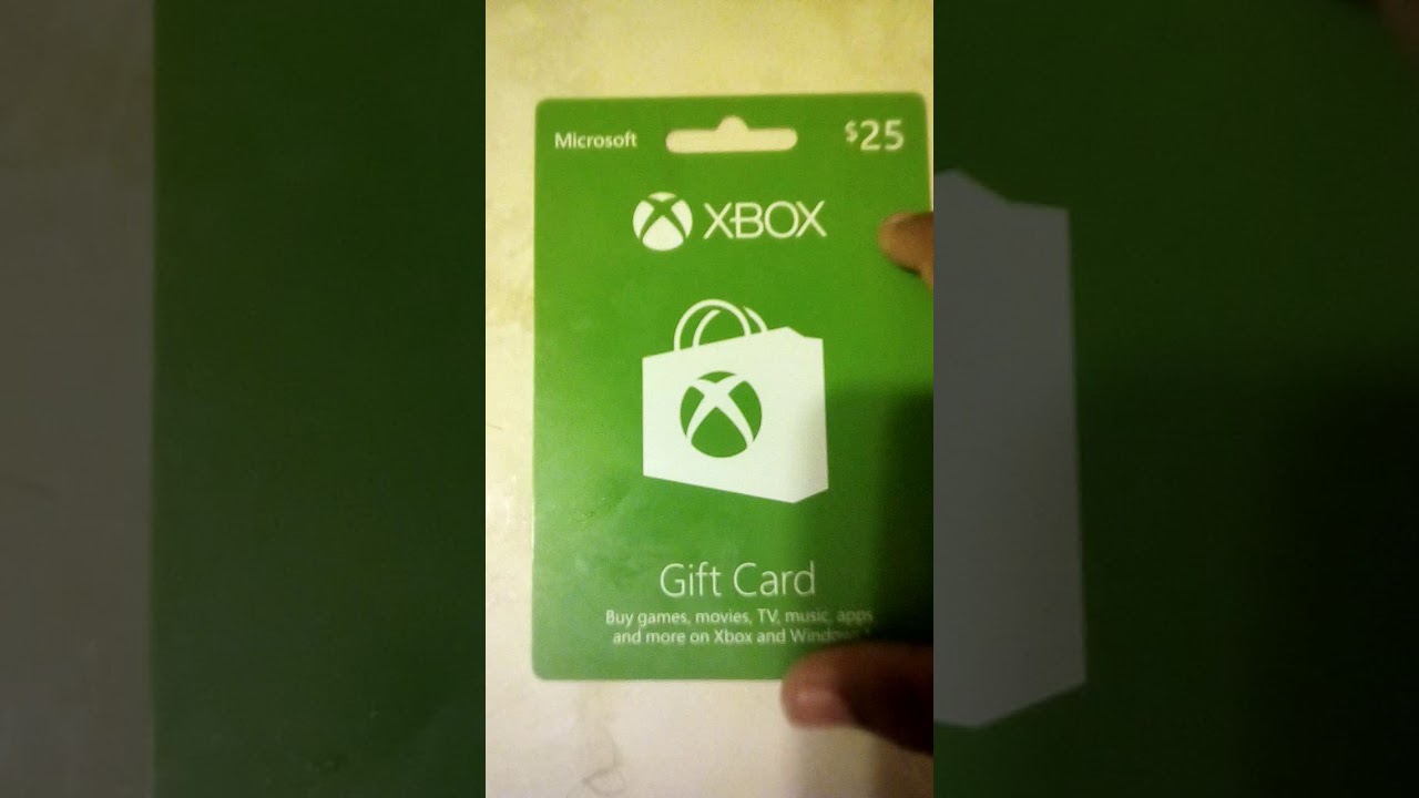 25 Xbox gift card ( Giveaway) YouTube