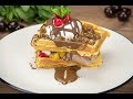 Τέλεια βάφλα με παγωτό - Best waffle with ice cream !!!!!