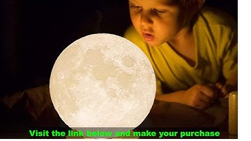 CPLA Moon Lamp 2023 Upgrade 128 Colors with Timing  3D Printing Moon Night Light for Kids Adults Bed
