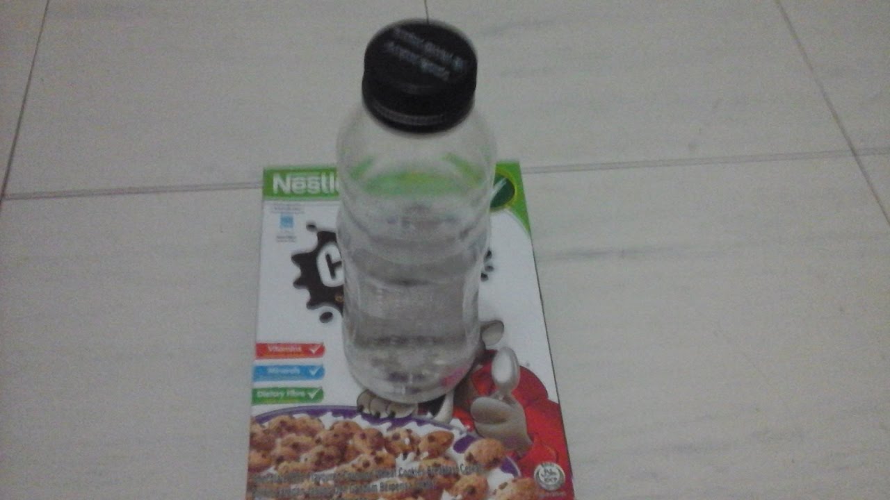 Epic Bottle Flip on to Cereal Box