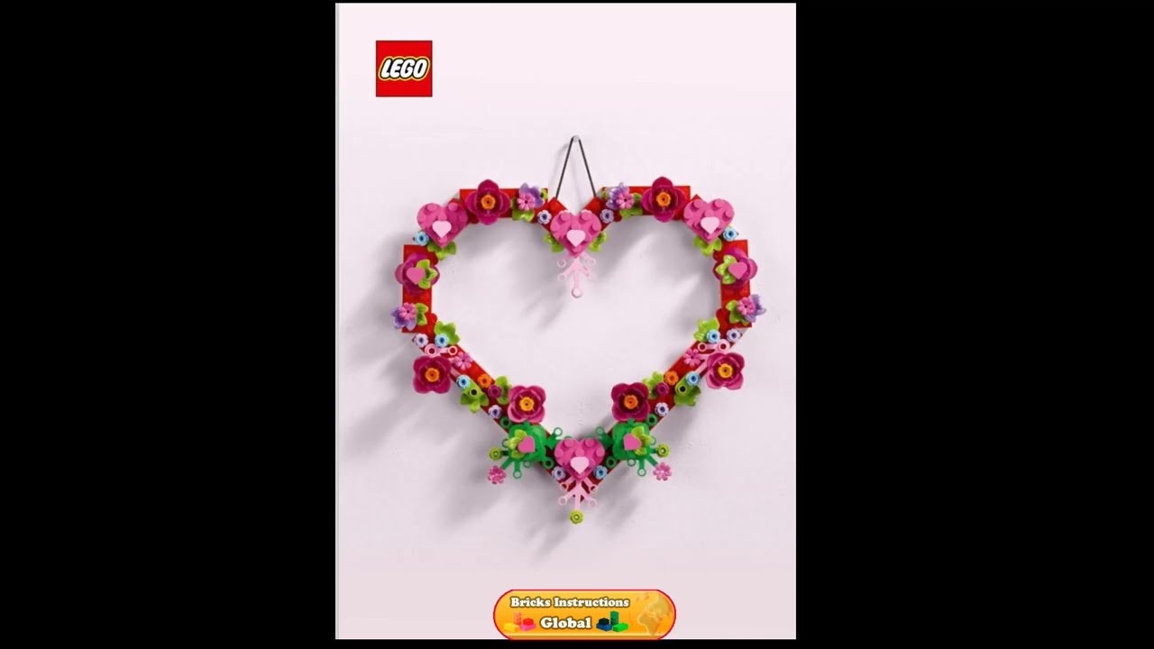 Lego 40638 Heart ornament Valentine's Day Instructions - YouTube