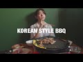 韓国の自宅サムギョプサル