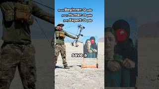 How far can you save a hostage with a compound bow? #hunting
