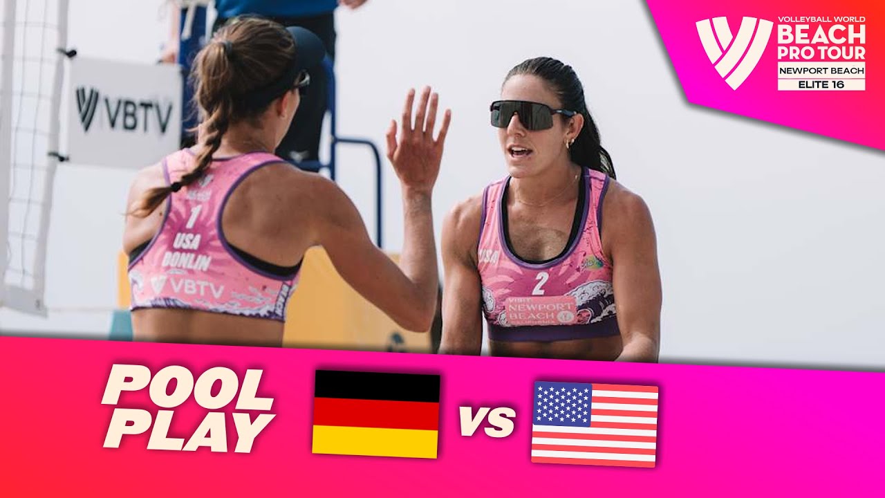 Bock/Lippmann vs. Donlin/Denaburg - Pool Play Highlights | Newport Beach 2025 