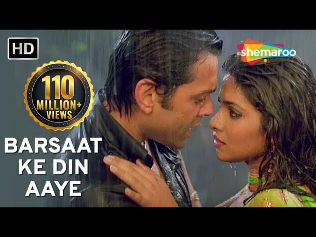 Barsaat Ke Din Aaye | Barsaat (2005) | Bobby Deol | Priyanka Chopra | Rain Song | Filmigaane class=