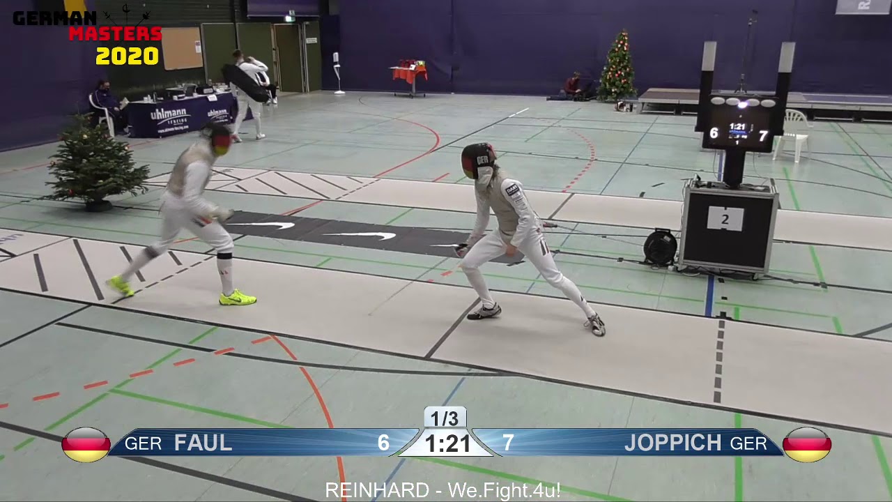 German Masters 2020 Men Foil Individual P5 6 1 JOPPICH vs FAUL