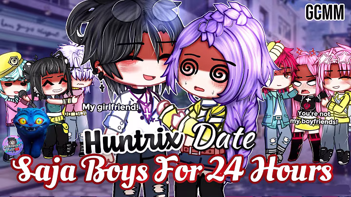 HUNTRIX Date SAJA Boys For 24 Hours | KPOP Demon Hunters | GLMM / GCMM | Gacha Club Mini Movie