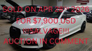 WAUJ8GFF9J1060563 SOLD $7,900 USD